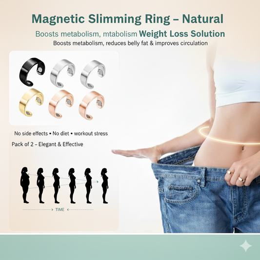 ✨ Stylish Magnetic Slimming Ring – Your Natural Path to Weight Wellness! (Pack of 2) ✨