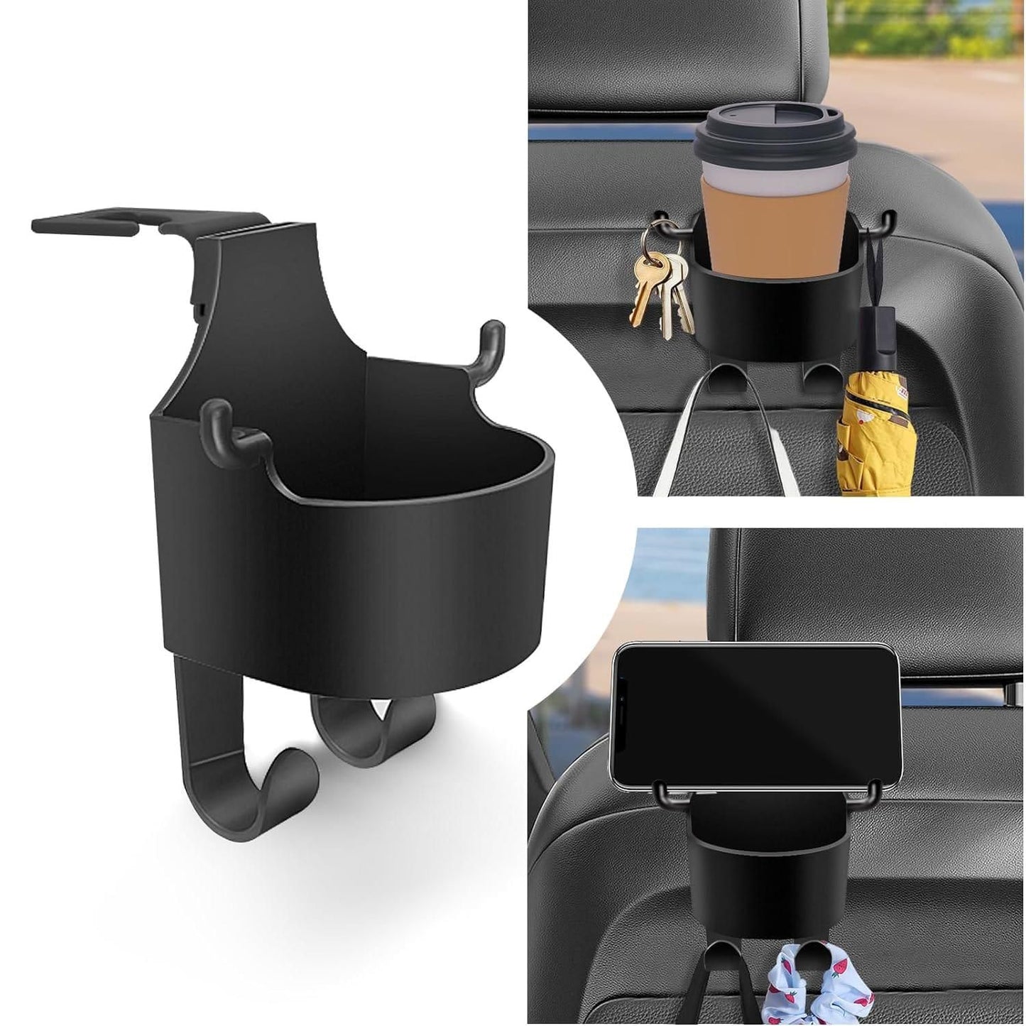 Multifunctional Hanging Storage Cup & Mobile Holder (Pack of 2)
